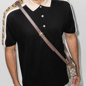 Gucci GG Ticker Tape Polo Shirt